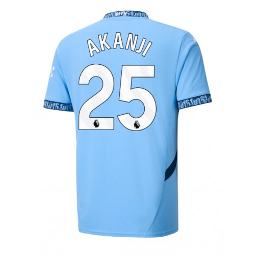 Fotbalové Dres Manchester City Manuel Akanji #25 Domácí 2024-25 Krátký Rukáv